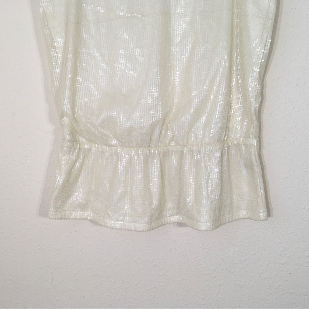 New the Limited women sequins peplum top SZ M F - Picture 5 of 8